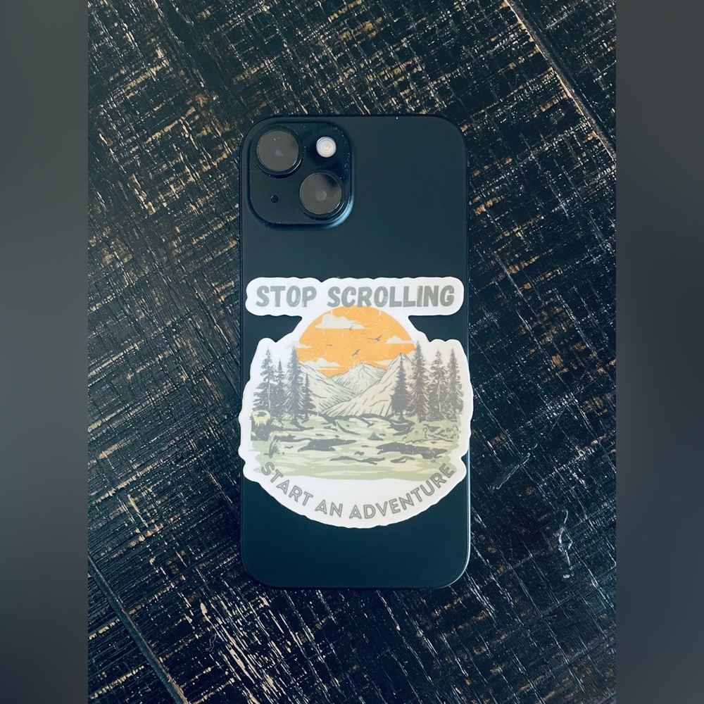 HONEY‎ AND ROSES Vinyl Sticker, “Stop Scrolling” Weatherproof, 3”, New Design! - Picture 7 of 10